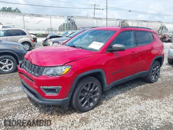 ✅ 2021 Jeep Compass 80th Anniversary • VIN: 3C4NJDEB0MT517179 • Lot: 42993390. Listed on IAAI with 96,389 mi. Free auction sales archive from the USA and detailed vehicle history report at DreamBid. Image 2.