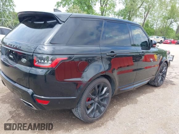 ✅ 2020 Land Rover Range Rover Sport HST • VIN: SALWS2RU7LA748953 • Lot: 42222356. Listed on IAAI with 63,325 mi. Free auction sales archive from the USA and detailed vehicle history report at DreamBid. Image 4.