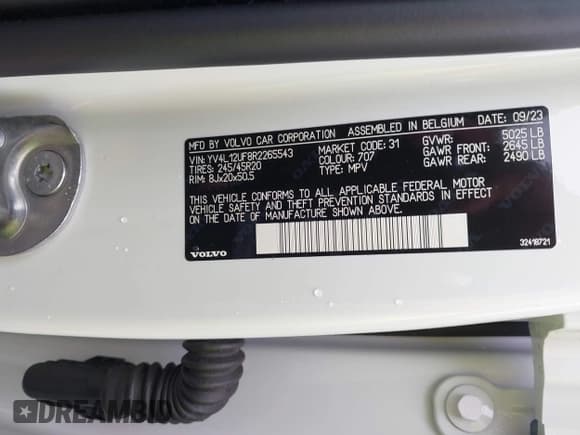 ✅ 2024 Volvo XC40 Ultimate Bright Theme • VIN: YV4L12UF8R2265543 • Lot: 42546549. Wystawiony na IAAI z przebiegiem Nie podano. Bezpłatny archiwum sprzedaży aukcyjnych z USA i szczegółowy raport historii pojazdu na DreamBid. Zdjęcie 9.