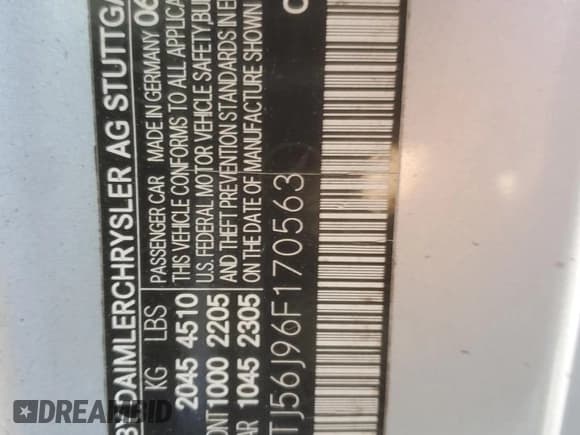 ✅ 2006 Mercedes-Benz CLK 350 • VIN: WDBTJ56J96F170563 • Lot: 85546155. Wystawiony na Copart z przebiegiem 187 932 mil. Bezpłatny archiwum sprzedaży aukcyjnych z USA i szczegółowy raport historii pojazdu na DreamBid. Zdjęcie 12.