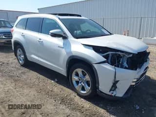 ✅ 2017 Toyota Highlander Hybrid Limited • VIN: 5TDDGRFH2HS023013 • Lot: 42829940. Listed on IAAI with 88,559 mi. Free auction sales archive from the USA and detailed vehicle history report at DreamBid. Image 1.