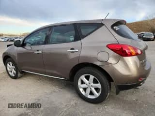 ✅ 2009 Nissan Murano S • VIN: JN8AZ18W89W210126 • Lot: 92634355. Listed on Copart with 109,163 mi. Free auction sales archive from the USA and detailed vehicle history report at DreamBid. Image 2.