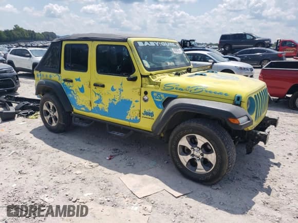 ✅ 2023 Jeep Wrangler Willys • VIN: 1C4HJXDN6PW681464 • Lot: 68998725. Listed on Copart with 36,995 mi. Free auction sales archive from the USA and detailed vehicle history report at DreamBid. Image 4.