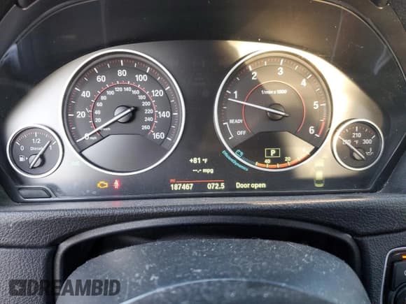 ✅ 2015 BMW 3 Series 328d • VIN: WBA3D3C55FK157835 • Lot: 64574415. Listed on Copart with 187,467 mi. Free auction sales archive from the USA and detailed vehicle history report at DreamBid. Image 9.