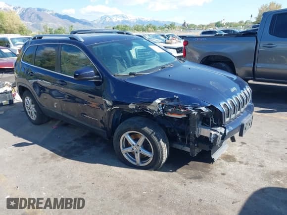 ✅ 2015 Jeep Cherokee Latitude • VIN: 1C4PJMCS4FW704305 • Lot: 42100291. Listed on IAAI with 162,117 mi. Free auction sales archive from the USA and detailed vehicle history report at DreamBid. Image 1.