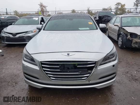 2015 Hyundai Genesis 3.8L with VIN KMHGN4JE7FU033656, listed as a IAAI auction lot 43529132 with 120,825 mi miles and . Bid and sale history available at DreamBid. Image 12.