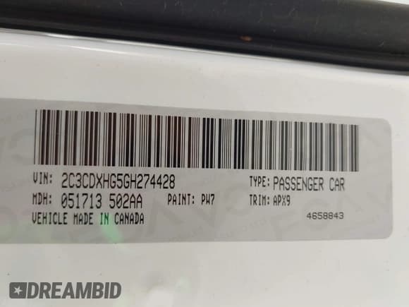 ✅ 2016 Dodge Charger SXT • VIN: 2C3CDXHG5GH274428 • Лот: 42873825. Опубликован ранее на IAAI с пробегом 155 076 миль. Бесплатный доступ к архиву аукционных продаж из США и подробный отчёт об истории автомобиля на DreamBid. Изображение 9.