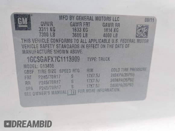 ✅ 2012 Chevrolet Express Cargo • VIN: 1GCSGAFX7C1113909 • Lot: 43248308. Listed on IAAI with 137,013 mi. Free auction sales archive from the USA and detailed vehicle history report at DreamBid. Image 9.