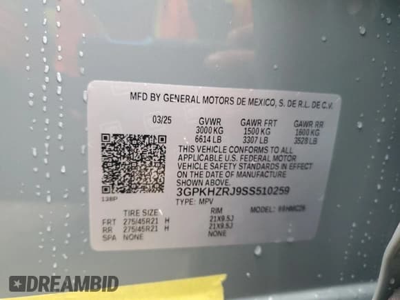 ✅ 2025 Honda Prologue Elite • VIN: 3GPKHZRJ9SS510259 • Lot: 81105775. Listed on Copart with Not provided. Free auction sales archive from the USA and detailed vehicle history report at DreamBid. Image 14.