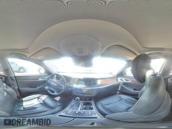 2015 Hyundai Genesis 3.8L with VIN KMHGN4JE4FU091224, listed as a Copart auction lot 69748745 with 144,775 mi miles and Salvage title. Bid and sale history available at DreamBid. Image 14.