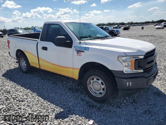 ✅ 2018 Ford F-150 XL • VIN: 1FTMF1CP7JKD23367 • Lot: 81574465. Listed on Copart with 98,795 mi. Free auction sales archive from the USA and detailed vehicle history report at DreamBid. Image 4.