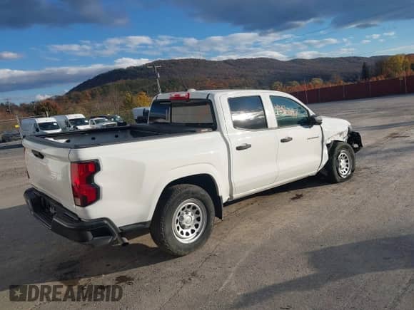 2023 Chevrolet Colorado 2WD Work Truck with VIN 1GCGSBEC3P1186788, listed as a IAAI auction lot 43512247 with 21,767 mi miles and . Bid and sale history available at DreamBid. Image 4.