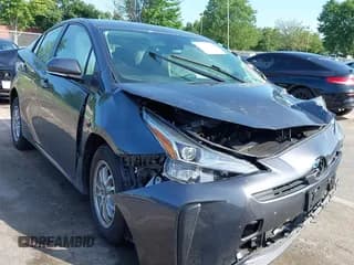 ✅ 2022 Toyota Prius L Eco • VIN: JTDKAMFU8N3175447 • Lot: 42793578. Listed on IAAI with 52,339 mi. Free auction sales archive from the USA and detailed vehicle history report at DreamBid. Image 1.