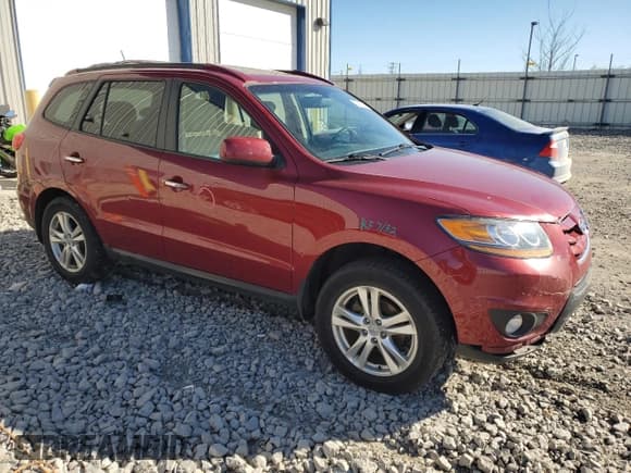 ✅ 2011 Hyundai Santa Fe Limited • VIN: 5XYZK4AG6BG002160 • Lot: 71487224. Listed on Copart with 132,030 mi. Free auction sales archive from the USA and detailed vehicle history report at DreamBid. Image 4.