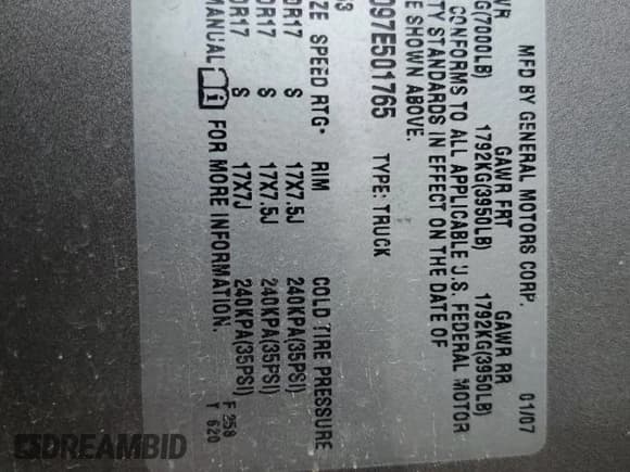 ✅ 2007 Chevrolet Silverado 1500 1LT • VIN: 1GCEK19097E501765 • Lot: 66179344. Listed on Copart with 194,682 mi. Free auction sales archive from the USA and detailed vehicle history report at DreamBid. Image 12.