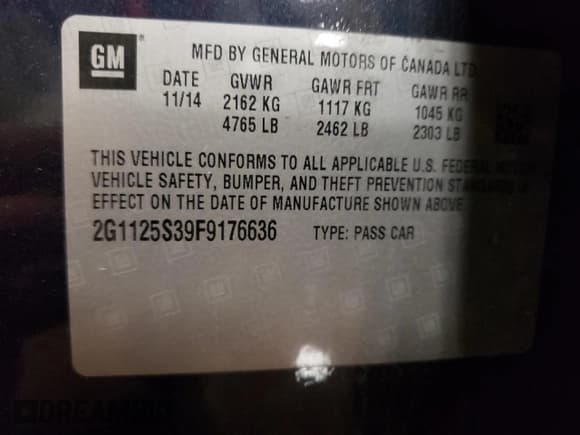 ✅ 2015 Chevrolet Impala LT • VIN: 2G1125S39F9176636 • Лот: 60323324. Опубликован ранее на Copart с пробегом 91 130 миль. Бесплатный доступ к архиву аукционных продаж из США и подробный отчёт об истории автомобиля на DreamBid. Изображение 12.