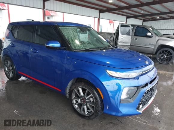 ✅ 2021 Kia Soul GT-Line • VIN: KNDJ63AU0M7762831 • Lot: 42184351. Listed on IAAI with 30,917 mi. Free auction sales archive from the USA and detailed vehicle history report at DreamBid. Image 1.