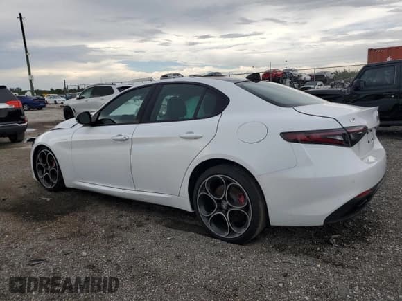 ✅ 2024 Alfa Romeo Giulia Veloce • VIN: ZARFAMBNXR7682239 • Lot: 68413004. Listed on Copart with 3,161 mi. Free auction sales archive from the USA and detailed vehicle history report at DreamBid. Image 2.