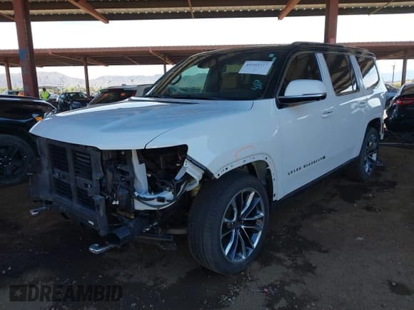 ✅ 2022 Jeep Grand Wagoneer Series III • VIN: 1C4SJVGJ1NS161079 • Lot: 41993317. Listed on IAAI with 35,902 mi. Free auction sales archive from the USA and detailed vehicle history report at DreamBid. Image 2.