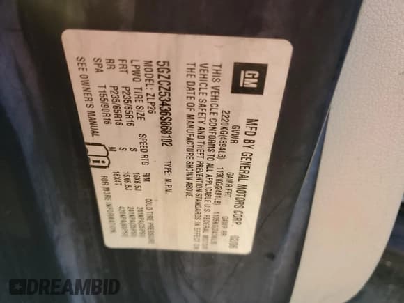✅ 2006 Saturn VUE • VIN: 5GZCZ53436S868102 • Lot: 41815295. Wystawiony na Copart z przebiegiem 135 968 mil. Bezpłatny archiwum sprzedaży aukcyjnych z USA i szczegółowy raport historii pojazdu na DreamBid. Zdjęcie 15.