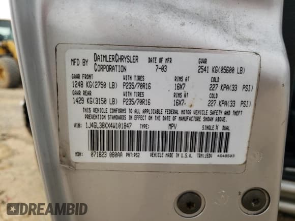 ✅ 2004 Jeep Liberty Renegade • VIN: 1J4GL38KX4W101847 • Lot: 93140305. Wystawiony na Copart z przebiegiem 178 235 mil. Bezpłatny archiwum sprzedaży aukcyjnych z USA i szczegółowy raport historii pojazdu na DreamBid. Zdjęcie 13.