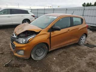 2020 Chevrolet Spark LS with VIN KL8CB6SA9LC446482, listed as a Copart auction lot 81699225 with 13,411 mi miles and Salvage title. Bid and sale history available at DreamBid. Image 1.