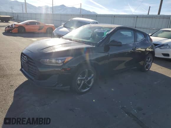 2019 Hyundai Veloster Premium z VIN KMHTG6AF6KU015706, wystawiony jako Copart lot #88063285 z przebiegiem 68 535 mil mil oraz Szkoda całkowita • Salvage title. Historia ofert i sprzedaży dostępna na DreamBid. Obrazek 1.