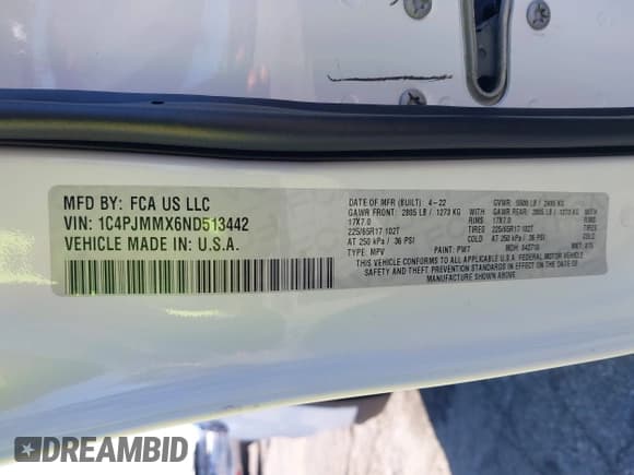 ✅ 2022 Jeep Cherokee Latitude Lux • VIN: 1C4PJMMX6ND513442 • Lot: 43753602. Wystawiony na IAAI z przebiegiem 55 107 mil. Bezpłatny archiwum sprzedaży aukcyjnych z USA i szczegółowy raport historii pojazdu na DreamBid. Zdjęcie 9.