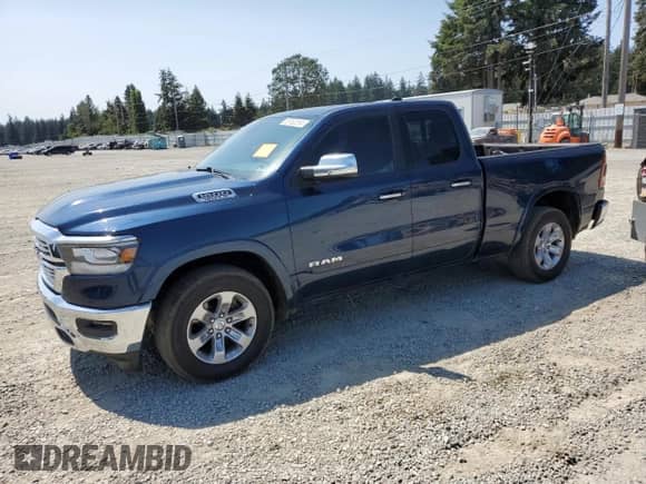 2020 Ram 1500 Laramie with VIN 1C6RREDT6LN278043, listed as a Copart auction lot 65152314 with 76,888 mi miles and Salvage title. Bid and sale history available at DreamBid. Image 1.