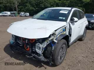 2025 Hyundai Tucson Blue with VIN KM8JBDD18SU325835, listed as a IAAI auction lot 43173038 with 606 mi miles and . Bid and sale history available at DreamBid. Image 6.
