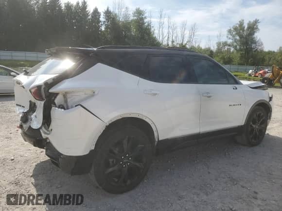2022 Chevrolet Blazer RS z VIN 3GNKBKRS2NS197876, wystawiony jako Copart lot #66489554 z przebiegiem 33 620 mil mil oraz Szkoda całkowita • Salvage title. Historia ofert i sprzedaży dostępna na DreamBid. Obrazek 3.