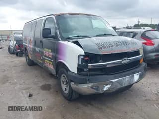 ✅ 2008 Chevrolet Express Passenger • VIN: 1GAHG39K281178303 • Lot: 42140478. Listed on IAAI with 96,078 mi. Free auction sales archive from the USA and detailed vehicle history report at DreamBid. Image 1.