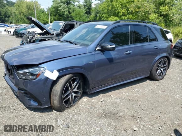 ✅ 2024 Mercedes-Benz GLE 53 AMG • VIN: 4JGFB6BB8RB187474 • Лот: 67110025. Опубликован ранее на Copart с пробегом 5 135 миль. Бесплатный доступ к архиву аукционных продаж из США и подробный отчёт об истории автомобиля на DreamBid. Изображение 1.