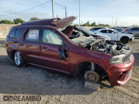 ✅ 2023 Dodge Durango GT • VIN: 1C4RDHDG6PC624945 • Lot: 92036145. Wystawiony na Copart z przebiegiem 52 022 mil. Bezpłatny archiwum sprzedaży aukcyjnych z USA i szczegółowy raport historii pojazdu na DreamBid. Zdjęcie 4.