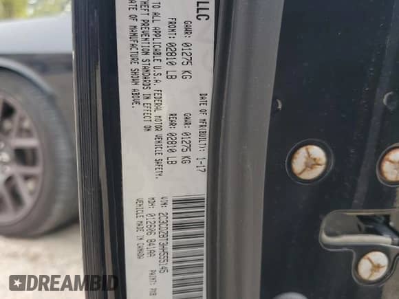 2017 Dodge Challenger R/T с VIN 2C3CDZBT3HH555145, выставлен на аукционе Copart как лот 68767725 с пробегом 56 972 миль миль и Списание • Salvage title. История ставок и продаж доступна на DreamBid. Изображение 12.