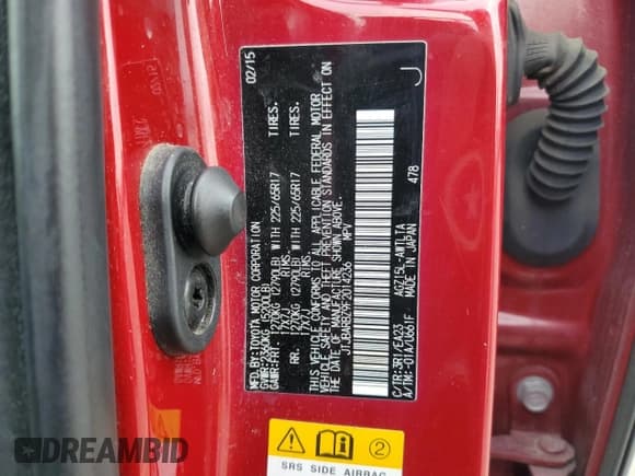 ✅ 2015 Lexus NX 200t • VIN: JTJBARBZ9F2014236 • Lot: 91370365. Listed on Copart with 163,357 mi. Free auction sales archive from the USA and detailed vehicle history report at DreamBid. Image 13.