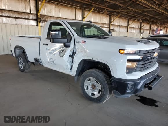 ✅ 2024 Chevrolet Silverado 2500HD Work Truck • VIN: 1GC0WLE76RF366335 • Лот: 92119615. Опубликован ранее на Copart с пробегом 9 370 миль. Бесплатный доступ к архиву аукционных продаж из США и подробный отчёт об истории автомобиля на DreamBid. Изображение 4.