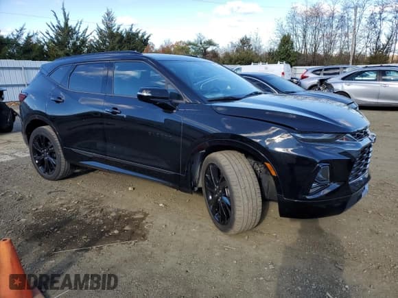 ✅ 2021 Chevrolet Blazer RS • VIN: 3GNKBERS3MS528660 • Lot: 91180265. Listed on Copart with 28,962 mi. Free auction sales archive from the USA and detailed vehicle history report at DreamBid. Image 4.