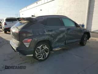 2024 Hyundai Kona N Line with VIN KM8HACA38RU087433, listed as a Copart auction lot 87017794 with 63,649 mi miles and Non repairable. Bid and sale history available at DreamBid. Image 3.