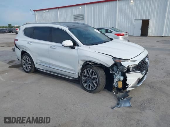 ✅ 2022 Hyundai Santa Fe Calligraphy • VIN: 5NMS5DAL9NH401516 • Lot: 43179971. Listed on IAAI with 41,678 mi. Free auction sales archive from the USA and detailed vehicle history report at DreamBid. Image 1.