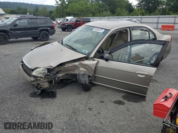 ✅ 2003 Honda Civic LX • VIN: 2HGES16633H598023 • Lot: 68869975. Listed on Copart with Not provided. Free auction sales archive from the USA and detailed vehicle history report at DreamBid. Image 1.