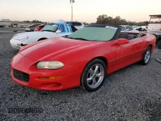2002 Chevrolet Camaro z VIN 2G1FP32K722119129, wystawiony jako Copart lot #75507454 z przebiegiem Nie podano mil oraz Szkoda całkowita • Salvage title. Historia ofert i sprzedaży dostępna na DreamBid. Obrazek 1.