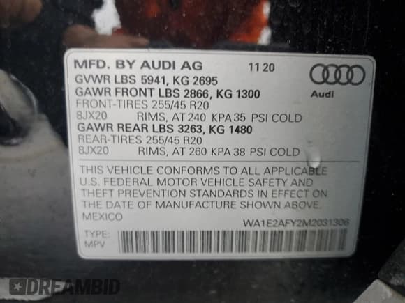 ✅ 2021 Audi Q5 Premium Plus • VIN: WA1E2AFY2M2031306 • Lot: 87418285. Wystawiony na Copart z przebiegiem 61 221 mil. Bezpłatny archiwum sprzedaży aukcyjnych z USA i szczegółowy raport historii pojazdu na DreamBid. Zdjęcie 14.