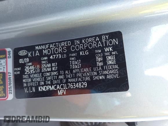 ✅ 2020 Kia Sportage LX • VIN: KNDPMCAC1L7634829 • Lot: 43435189. Wystawiony na IAAI z przebiegiem 49 715 mil. Bezpłatny archiwum sprzedaży aukcyjnych z USA i szczegółowy raport historii pojazdu na DreamBid. Zdjęcie 9.
