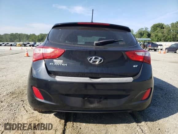 2017 Hyundai Elantra with VIN KMHD35LHXHU349349, listed as a Copart auction lot 66553455 with Not provided miles and Salvage title. Bid and sale history available at DreamBid. Image 6.