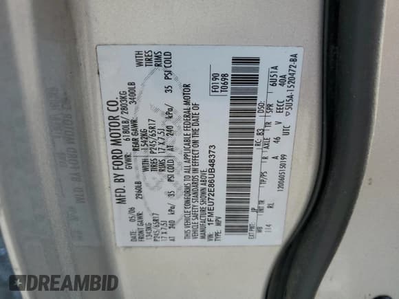 ✅ 2006 Ford Explorer XLS • VIN: 1FMEU72E86UB48373 • Lot: 55257105. Wystawiony na Copart z przebiegiem 247 077 mil. Bezpłatny archiwum sprzedaży aukcyjnych z USA i szczegółowy raport historii pojazdu na DreamBid. Zdjęcie 13.