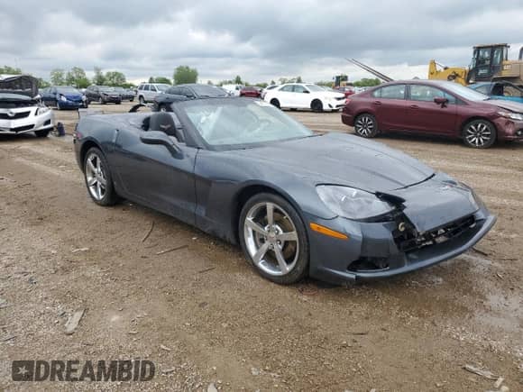 2009 Chevrolet Corvette with VIN 1G1YY36W795105166, listed as a Copart auction lot 58537095 with Not provided miles and Salvage title. Bid and sale history available at DreamBid. Image 4.