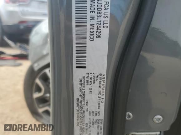 ✅ 2020 Jeep Compass Trailhawk • VIN: 3C4NJDDB3LT244299 • Lot: 65288395. Wystawiony na Copart z przebiegiem 78 891 mil. Bezpłatny archiwum sprzedaży aukcyjnych z USA i szczegółowy raport historii pojazdu na DreamBid. Zdjęcie 13.