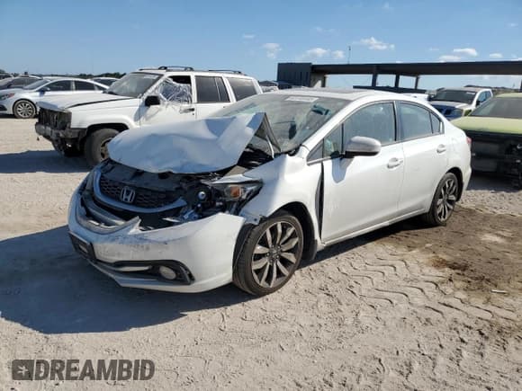 ✅ 2015 Honda Civic EX-L • VIN: 19XFB2F93FE282897 • Lot: 93146445. Listed on Copart with 99,146 mi. Free auction sales archive from the USA and detailed vehicle history report at DreamBid. Image 2.