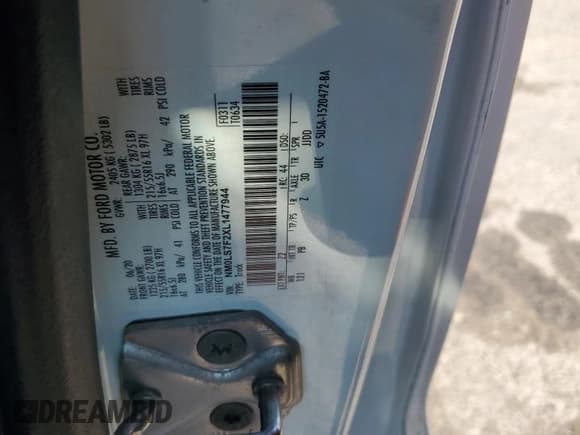 ✅ 2020 Ford Transit Connect XLT • VIN: NM0LS7F2XL1477944 • Лот: 71974865. Опубликован ранее на Copart с пробегом 120 884 миль. Бесплатный доступ к архиву аукционных продаж из США и подробный отчёт об истории автомобиля на DreamBid. Изображение 14.